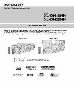 Sharp Stereo System XL-DH10N 20H_Front XL-DH10NH XL-DH20NH-page_pdf